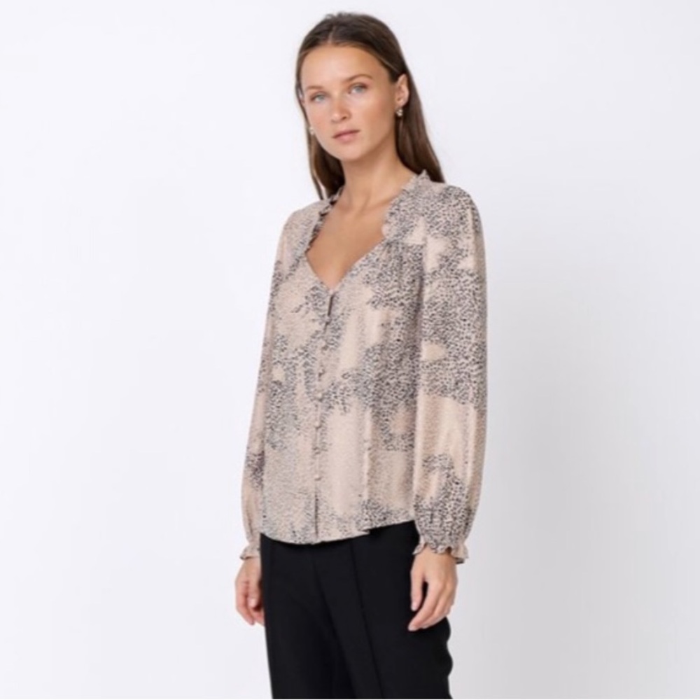Current Air Leopard Print Blouse - image 3